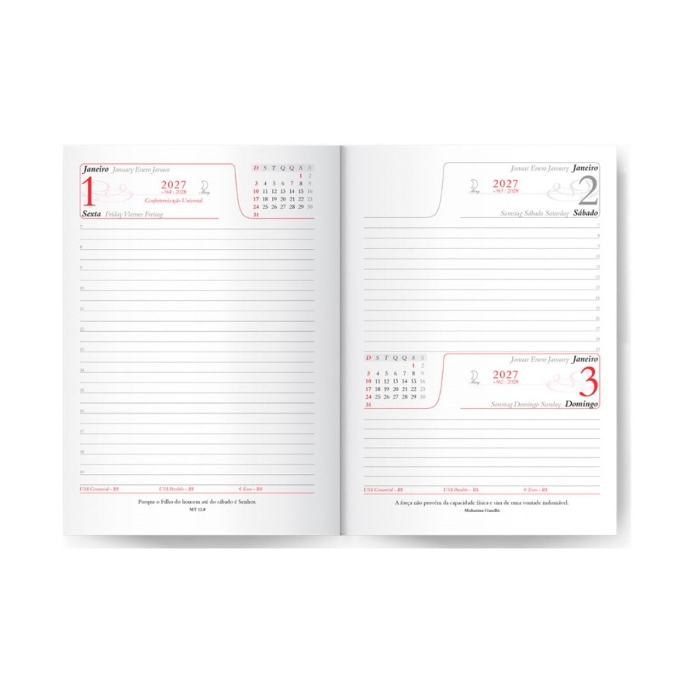 Agenda Diária 2027