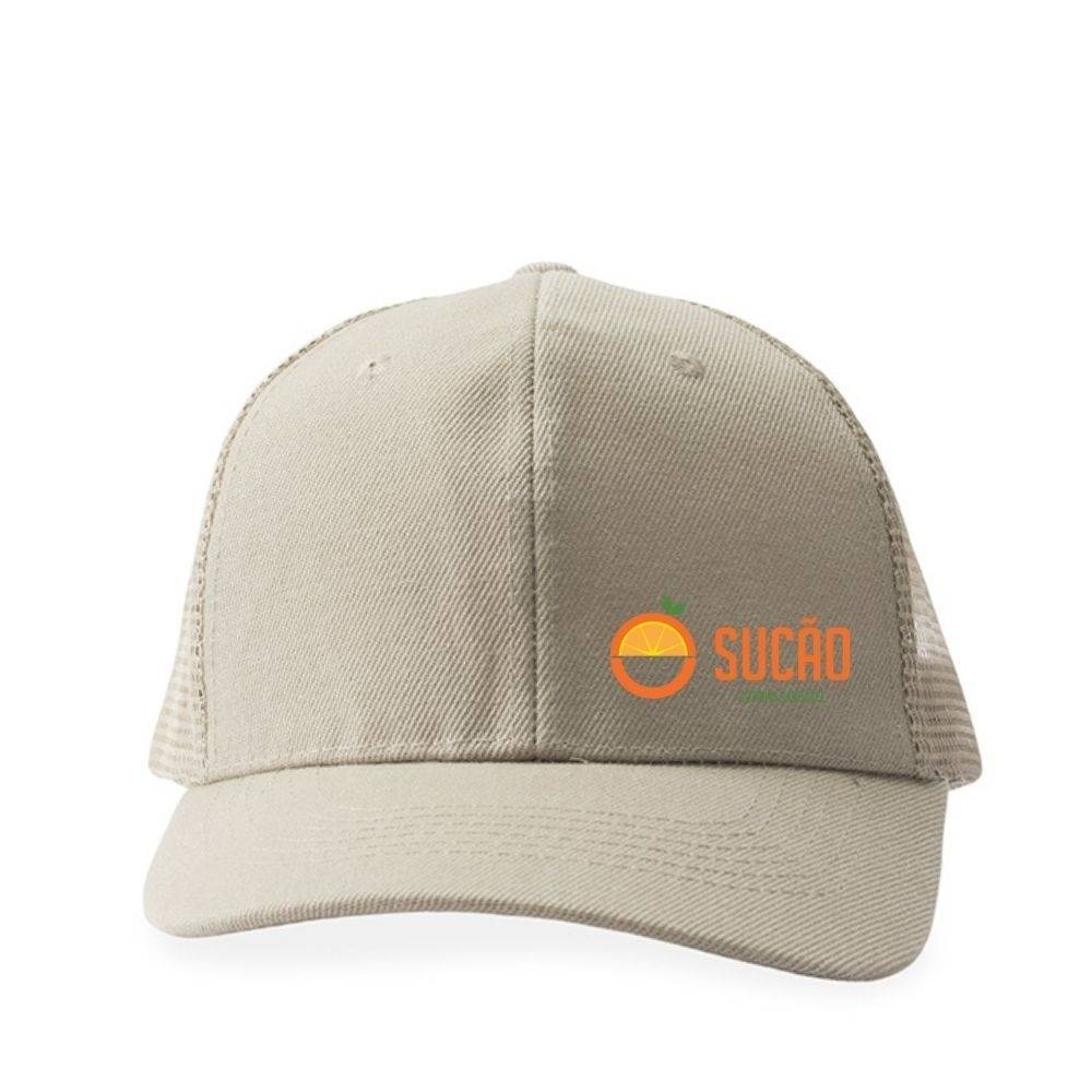 Boné Poliéster Aba Curva com Tela