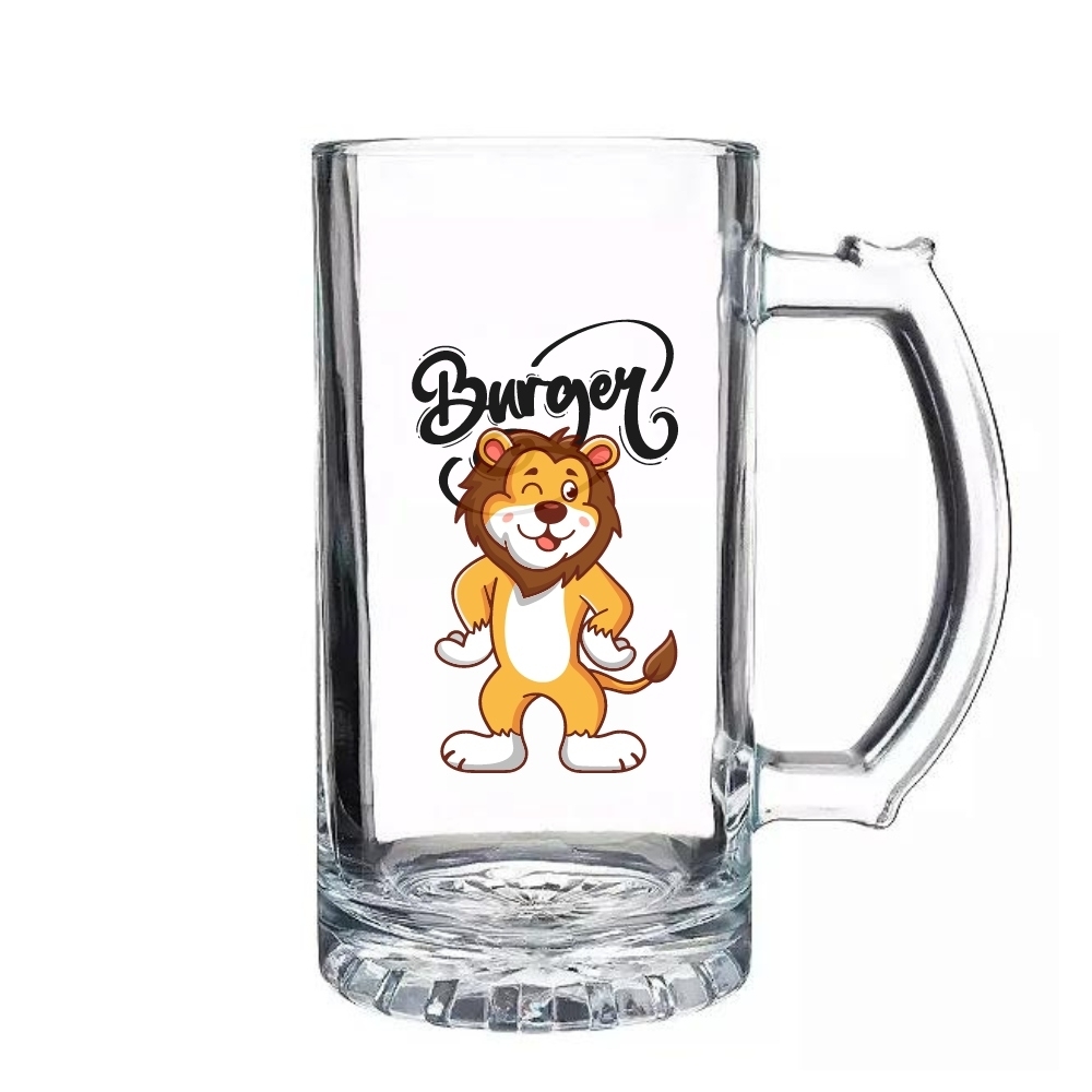 Caneca de Chopp de Vidro Cristal 