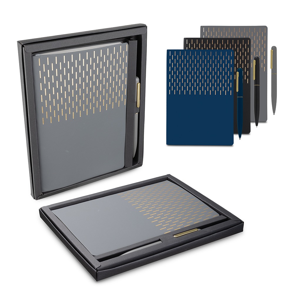 Kit Escritório Personalizado com Detalhes em Dourado