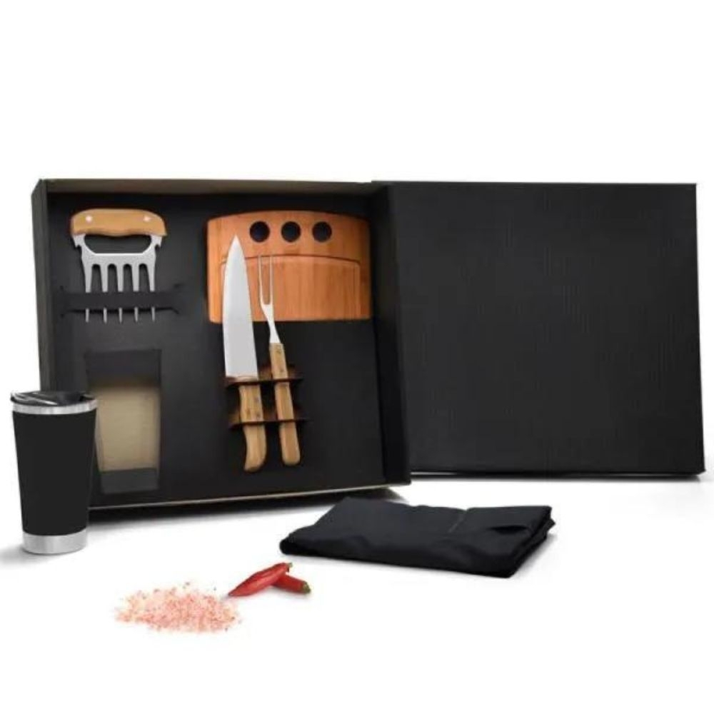 Kit Para Churrasco Com Copo Térmico - 6 Pçs