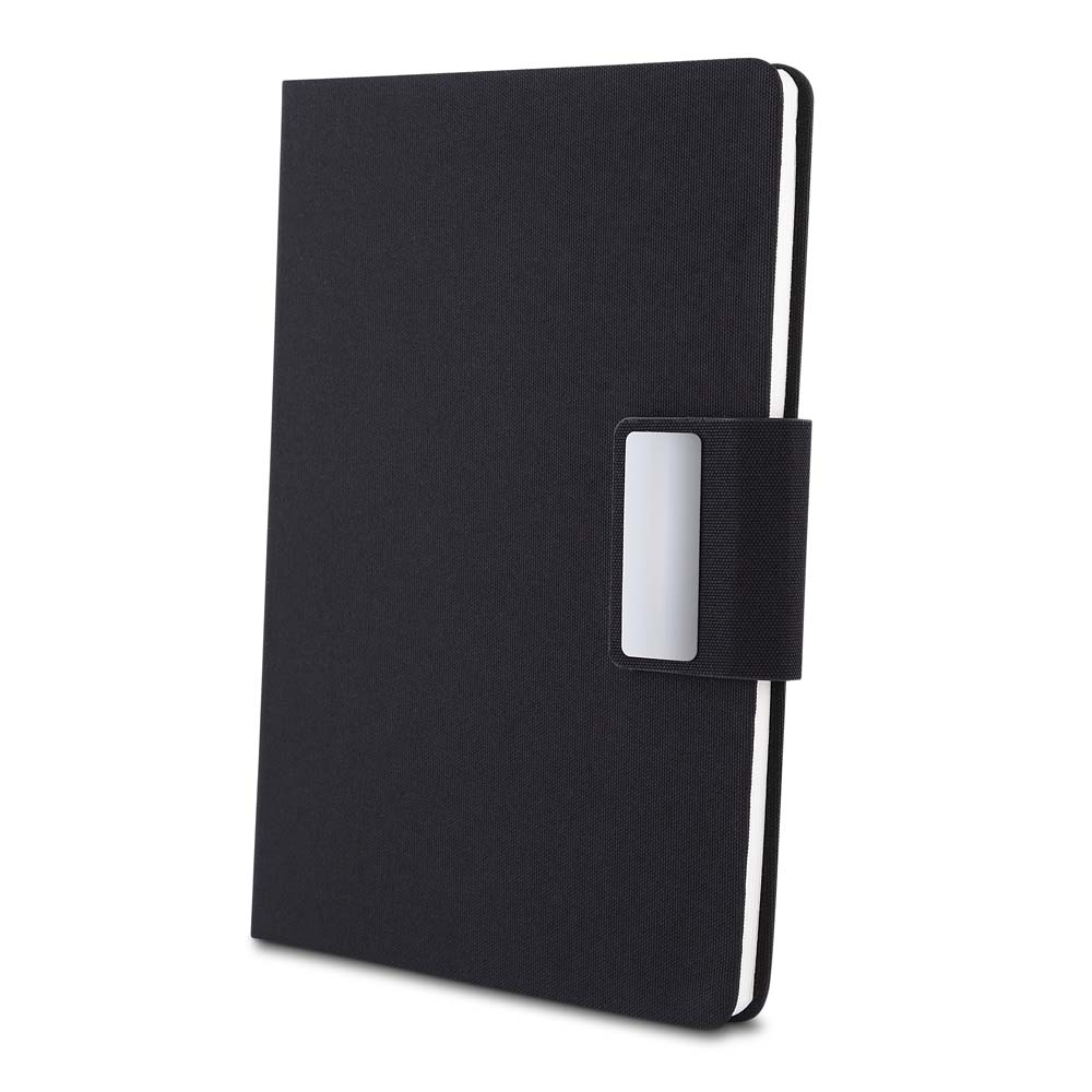 Kit escritório Caderno, Garrafa e Caneta Metalica