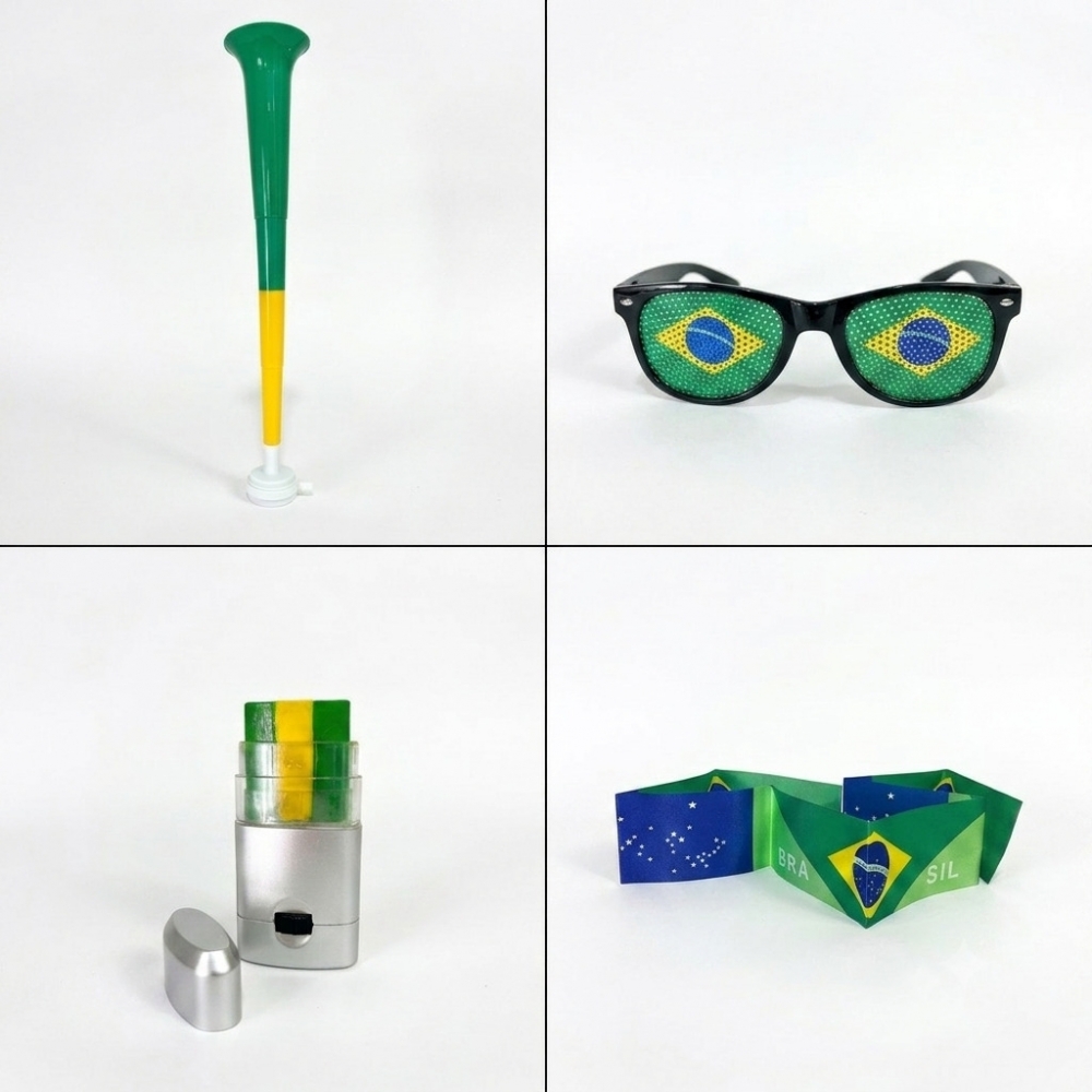 Kit torcedor 12 peças Copa do Mundo