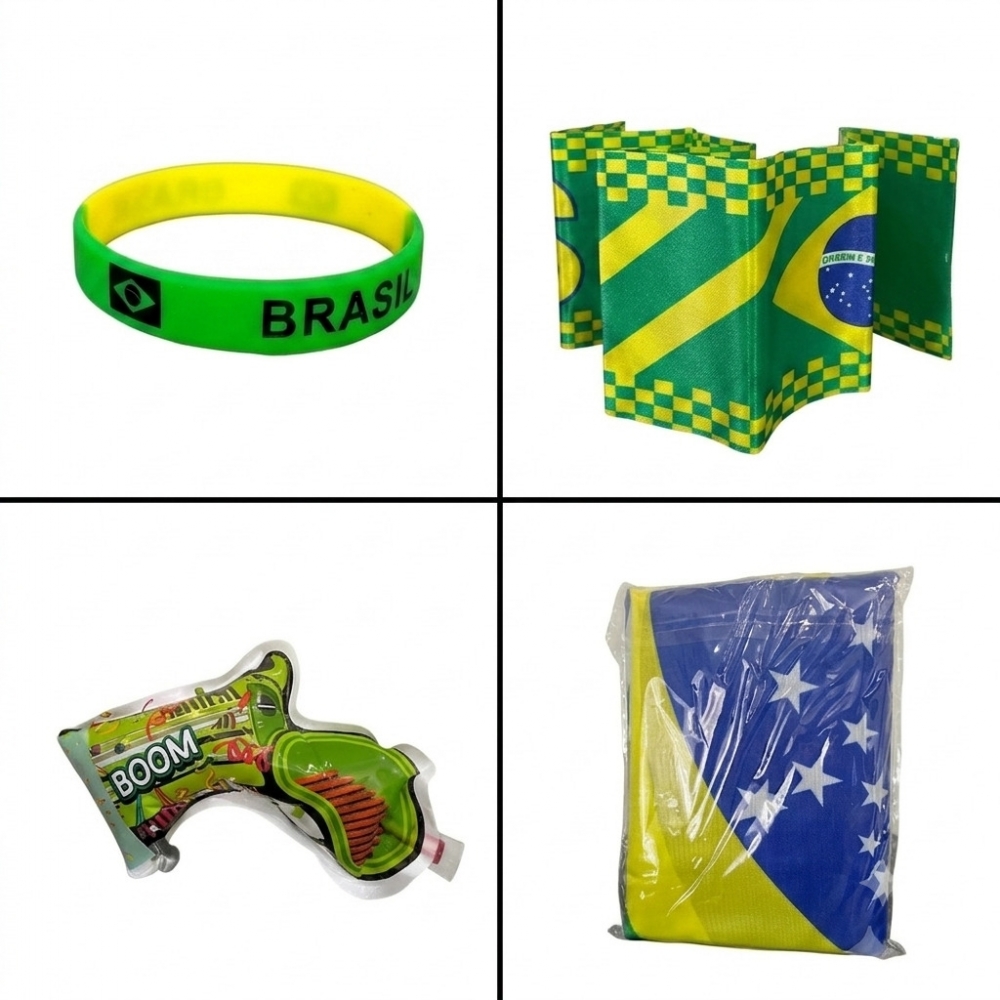 Kit torcedor 12 peças Copa do Mundo