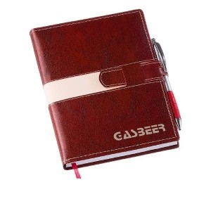 Agenda Diária 2026 com Fecho e Suporte para Caneta-KLG-198L