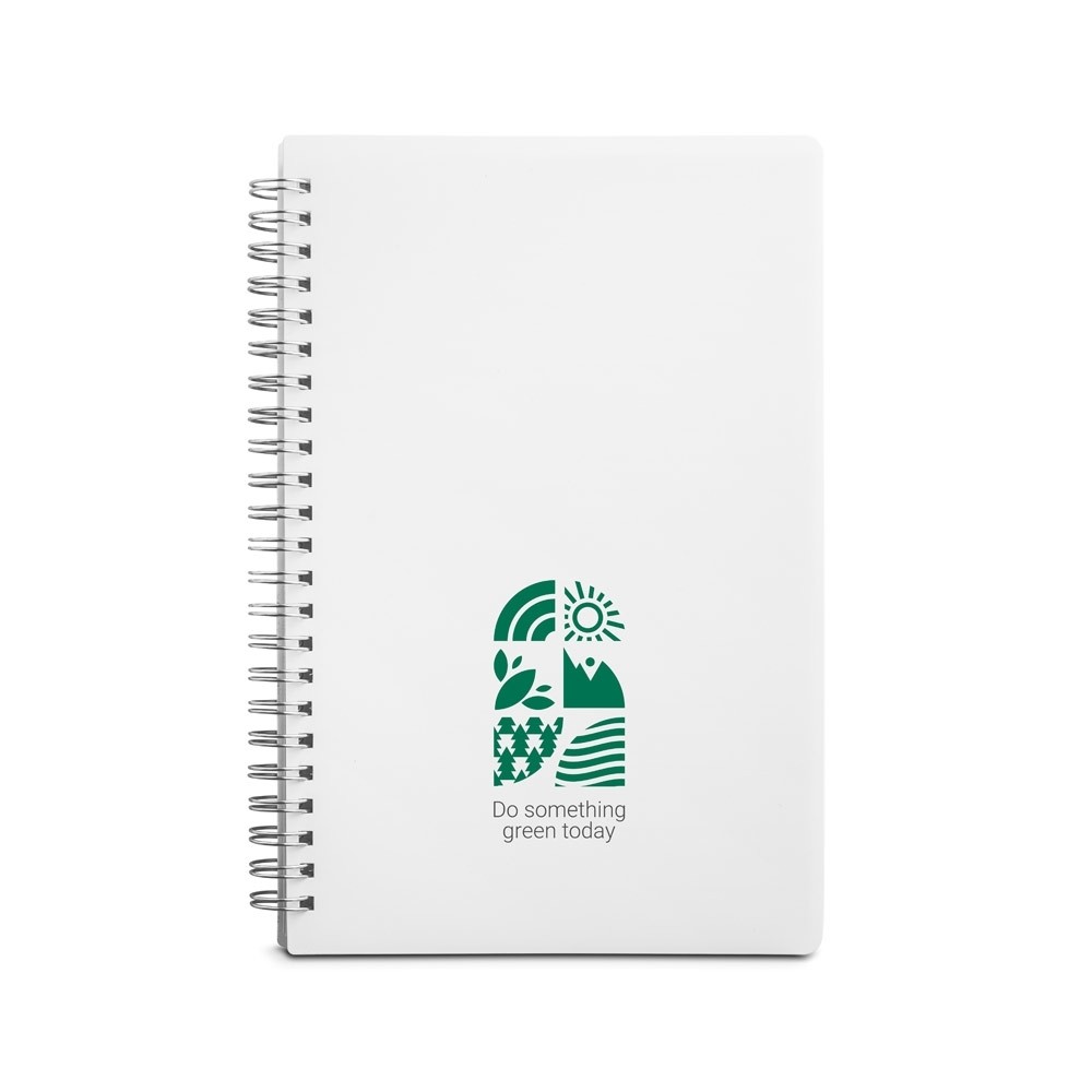 Caderno reciclado A5 com tratamento antibacteriano-KS-93474