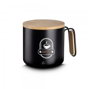 Caneca Térmica inox e Bambu -KX-15080