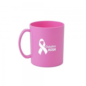 Caneca Plástica Personalizada Leitosa-KD-CPL01