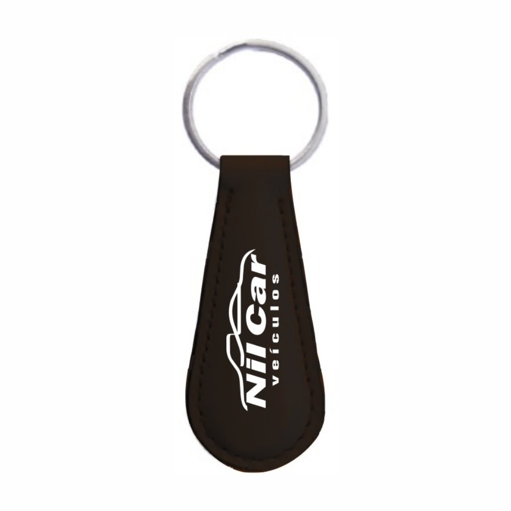 Chaveiro Personalizado Couro Gota Fino-KHG-CH18AN