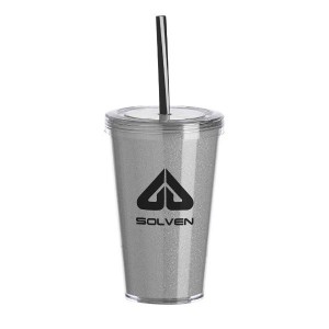 Copo de Acrílico 550 ml com Canudo-KX-14250