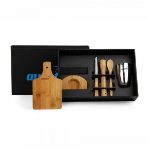 Kit Caipirinha Personalizado 6 Peças em Bambu-KSM-KE00443