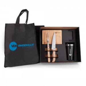 Kit Churrasco Personalizado com Copo Térmico-KSM-KT9049C