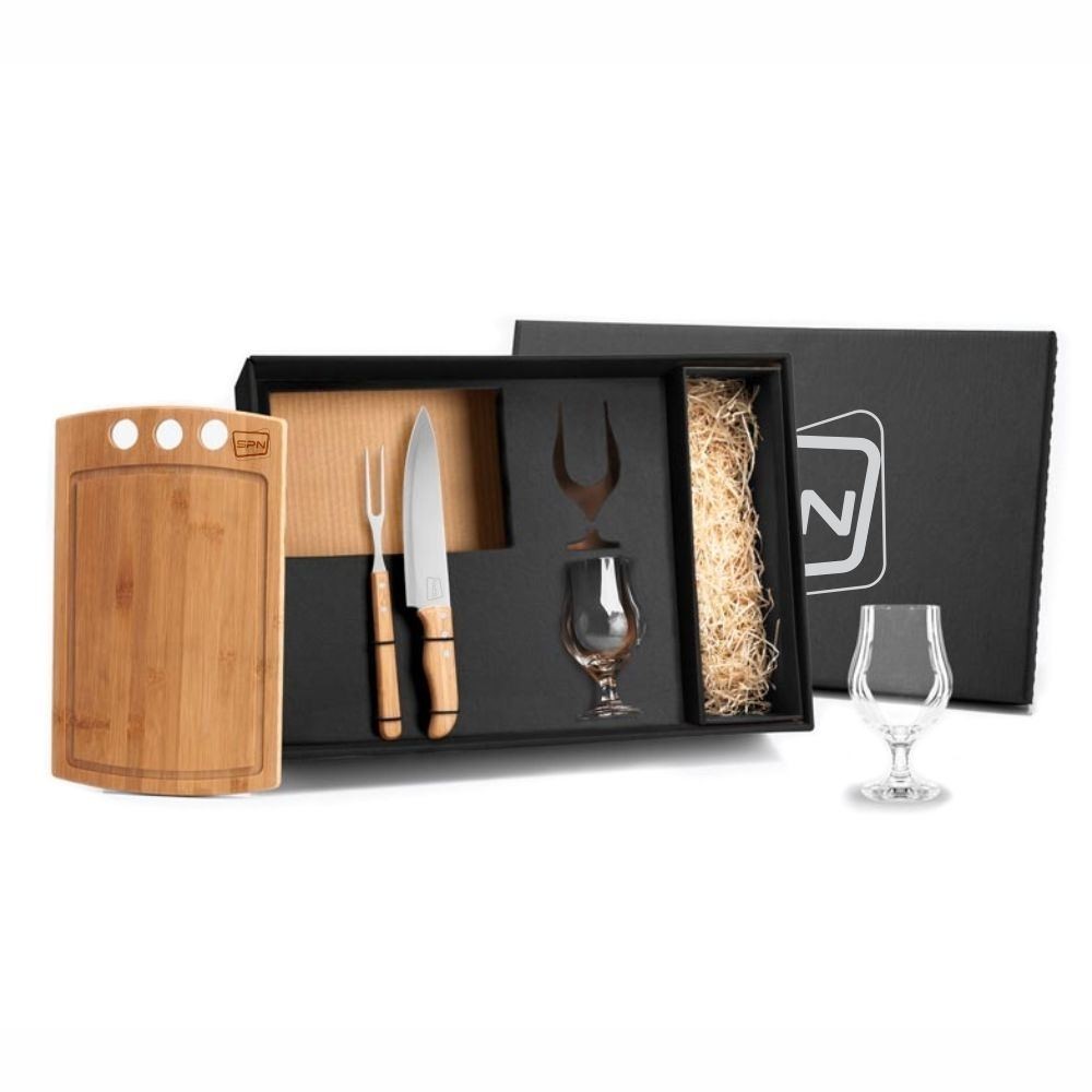 Kit Churrasco Personalizado com Taças-KSM-KT90017