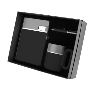 Kit Executivo Personalizado com Detalhes Prateados-KA-CJ405