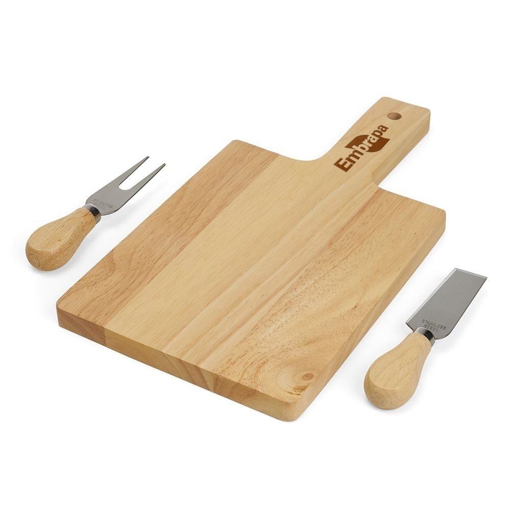 Kit Queijo Personalizado com 3 Peças e Estojo-KX-08221