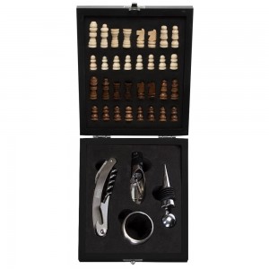 Kit Vinho Personalizado com Xadrez-KX-12046