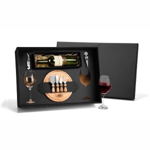 Kit Vinho e Queijo com Garrafa-KSM-KT90007