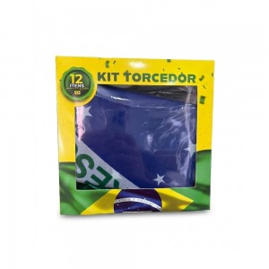 Kit torcedor 12 peças Copa do Mundo-K-KT12