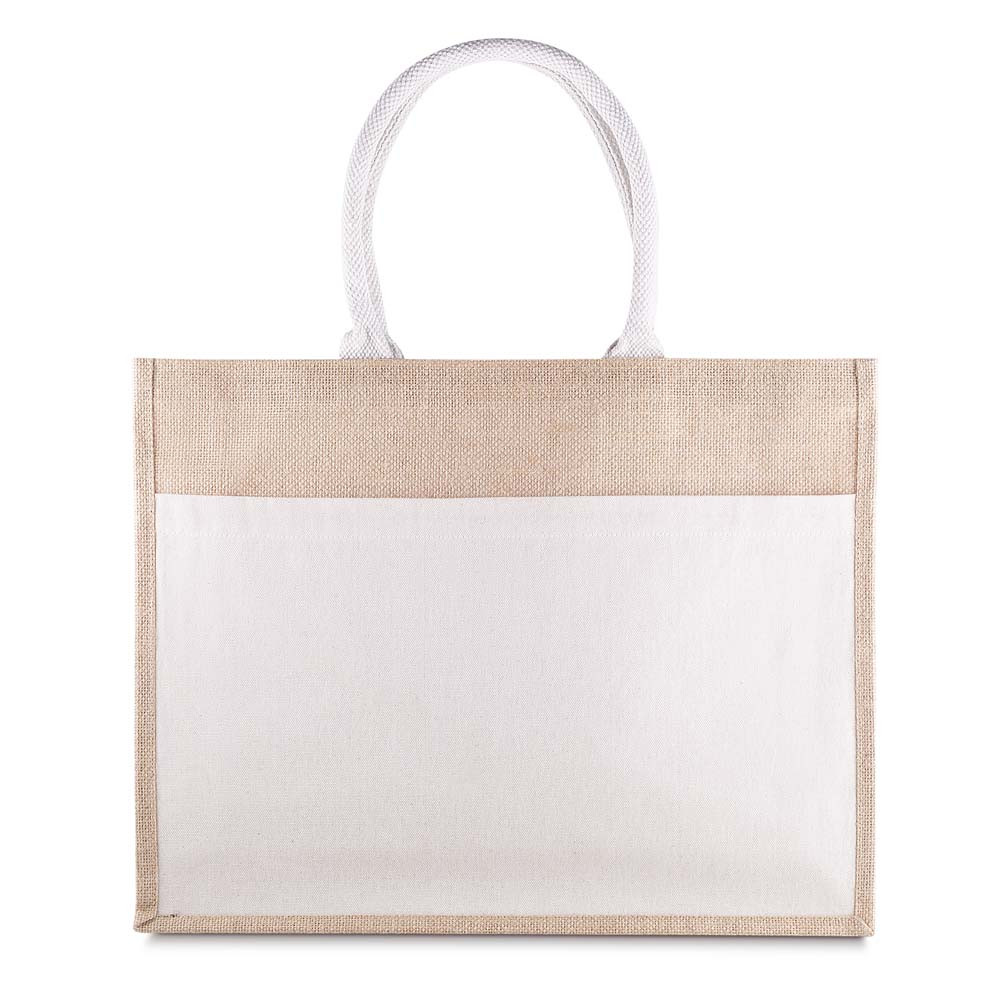 Sacola Personalizada Algodão e Juta-KA-BAC012