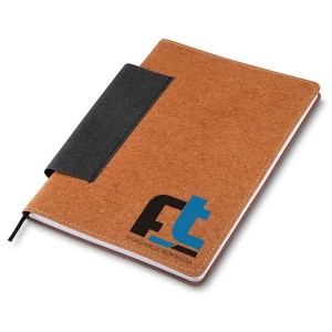 Caderno Personalizado em Couro Reciclado-KA-CAD400