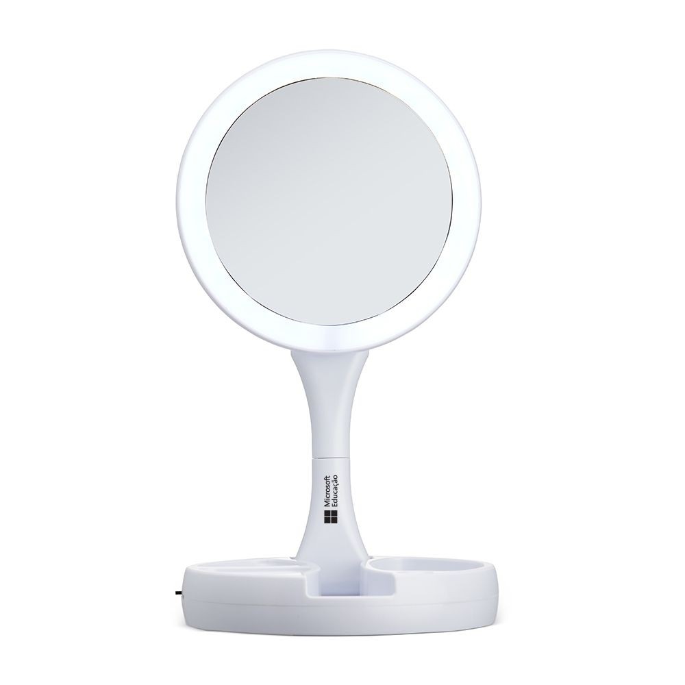 Espelho Dobrável Personalizado com LED-KX-01123