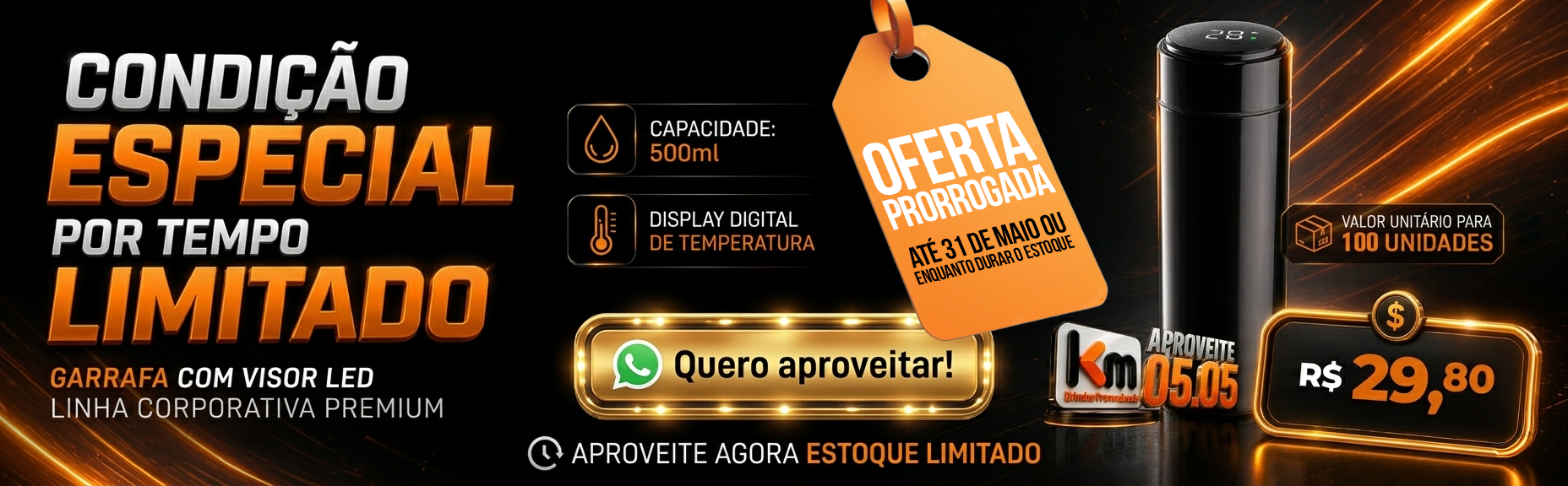 Oferta Imperdível 05.05 da KM