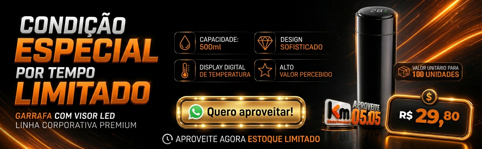 Oferta Imperdível 05.05 da KM